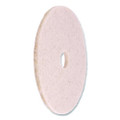 Natural Hog Hair Burnishing Floor Pads, 21" Diameter, Tan, 5/carton