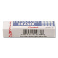 Hi-polymer Eraser, For Pencil Marks, Rectangular Block, Medium, White, 3/pack