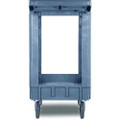 Utility Cart, Two-shelf, Plastic Resin, 24w X 40d, Gray