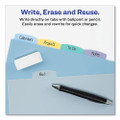 Write And Erase Big Tab Durable Plastic Dividers, 3-hold Punched, 5-tab, 11 X 8.5, Assorted, 1 Set - VISAVE16183