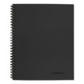 Wirebound Guided Quicknotes Notebook, 1 Subject, List-management Format, Dark Gray Cover, 11 X 8.5, 80 Sheets