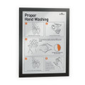 Duraframe Sign Holder, 8 1/2 X 11, Black Frame, 2 Per Pack