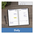 Dayminder Daily Appointment Book, 8.5 X 5.5, Black Cover, 12-month (jan To Dec): 2022