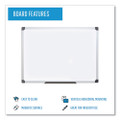 Value Lacquered Steel Magnetic Dry Erase Board, 48 X 96, White, Aluminum Frame