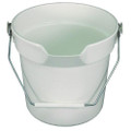 Deluxe Heavy-duty Bucket, Gray, Polypropylene, 10qt, 10 5/8dia X 10 1/4h