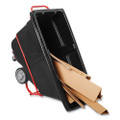 Rotomolded Tilt Truck, Rectangular, Plastic, 0.5 Cu Yd, 850 Lb Capacity, Black