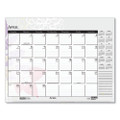 Recycled Desk Pad Calendar, Wild Flowers Artwork, 22 X 17, White Sheets, Black Binding/corners,12-month (jan-dec): 2022