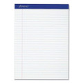 Perforated Writing Pads, Wide/legal Rule, 50 White 8.5 X 11.75 Sheets, Dozen - VISTOP20320