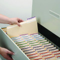 Reinforced Tab Manila File Folders, 1/3-cut Tabs: Assorted, Letter Size, 0.75" Expansion, 11-pt Manila, 100/box