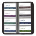 Professional Vinyl Business Card File, Holds 160 2 X 3.5 Cards, 4.75 X 10.13, Black