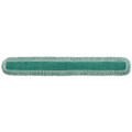 Hygen Dust Mop Heads With Fringe, Green, 60 In., Microfiber, Cut-end Hygen Dust Mop Heads With Fringe, Green, 60 In., Microfiber, Cut-end