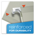 Colored Reinforced Hanging Folders, Legal Size, 1/5-cut Tab, Gray, 25/box