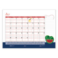 Recycled Desk Pad Calendar, Earthscapes Seasonal Artwork, 22 X 17, Black Binding/corners,12-month (jan To Dec): 2022