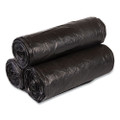 High-density Interleaved Commercial Can Liners, 33 Gal, 22 Microns, 33" X 40", Black, 250/carton