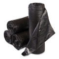High-density Interleaved Commercial Can Liners, 33 Gal, 22 Microns, 33" X 40", Black, 250/carton