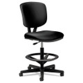 Volt Series Leather Adjustable Task Stool, Supports Up To 275 Lb, 22.88" To 32.38" Seat Height, Black Volt Series Leather Adjustable Task Stool, Supports Up To 275 Lb, 22.88" To 32.38" Seat Height, Black