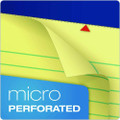 Perforated Writing Pads, Wide/legal Rule, 50 Canary-yellow 8.5 X 14 Sheets, Dozen - VISTOP20230