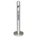 Smoker's Pole, Round, Steel, 0.9 Gal, Silver Smoker's Pole, Round, Steel, 0.9 Gal, Silver