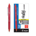 Frixion Clicker Erasable Gel Pen, Retractable, Fine 0.7 Mm, Red Ink, Red Barrel