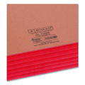 Redrope Drop-front End Tab File Pockets With Fully Lined Colored Gussets, 5.25" Expansion, Letter Size, Redrope/red, 10/box