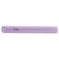 12" Jewel Colored Ruler, Standard/metric, Plastic