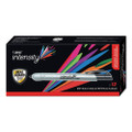 Intensity Retractable Permanent Marker, Fine Bullet Tip, Black, Dozen