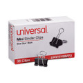 Binder Clips, Mini, Black/silver, 36/box