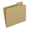 Earthwise By Pendaflex 100% Recycled Colored File Folders, 1/3-cut Tabs: Assorted, Letter, 0.5" Expansion, Brown, 100/box