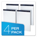Gold Fibre Writing Pads, Wide/legal Rule, 50 White 8.5 X 11.75 Sheets, 4/pack