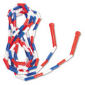 Segmented Plastic Jump Rope, 16 Ft, Red/blue/white Segmented Plastic Jump Rope, 16 Ft, Red/blue/white