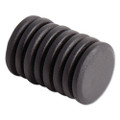 High Energy Magnets, Circle, Black, 1.25" Dia, 8/pack