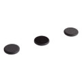 High Energy Magnets, Circle, Black, 1.25" Dia, 8/pack
