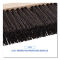 Street Broom Head, 6.25" Black Polypropylene Bristles, 16" Brush