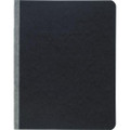 Pressboard Report Cover With Tyvek Reinforced Hinge, Two-piece Prong Fastener, 3" Capacity, 8.5 X 11, Black/black