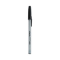 Ballpoint Pen, Stick, Medium 1 Mm, Black Ink, Gray Barrel, Dozen
