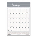 Bar Harbor Recycled Wirebound Monthly Wall Calendar, 15.5 X 22, White/blue/gray Sheets, 12-month (jan-dec): 2022