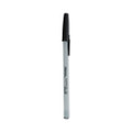 Ballpoint Pen, Stick, Fine 0.7 Mm, Black Ink, Gray Barrel, Dozen