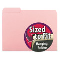 Interior File Folders, 1/3-cut Tabs: Assorted, Letter Size, 0.75" Expansion, Pink, 100/box Interior File Folders, 1/3-cut Tabs: Assorted, Letter Size, 0.75" Expansion, Pink, 100/box