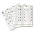 Legal Index Tabs, 1/12-cut Tabs, 1-10, White, 0.44" Wide, 104/pack
