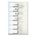 Legal Index Tabs, 1/5-cut Tabs, White, 1" Wide, 104/pack