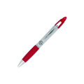 Z-grip Max Ballpoint Pen, Retractable, Medium 1 Mm, Red Ink, Silver Barrel, 12/pack
