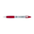 Z-grip Max Ballpoint Pen, Retractable, Medium 1 Mm, Red Ink, Silver Barrel, 12/pack