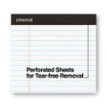 Premium Ruled Writing Pads With Heavy-duty Back, Wide/legal Rule, Black Headband, 50 White 8.5 X 11 Sheets, 12/pack