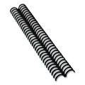 Proclick Easy Edit Spines, 5/16" Diameter, 45 Sheet Capacity, Black, 100/box
