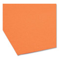 Top Tab Colored Fastener Folders, 2 Fasteners, Letter Size, Orange Exterior, 50/box