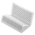 Urban Collection Punched Metal Business Card Holder, Holds 50 2 X 3.5 Cards, Perforated Steel, White Urban Collection Punched Metal Business Card Holder, Holds 50 2 X 3.5 Cards, Perforated Steel, White