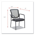 Alera Tce Series Mesh Guest Stacking Chair, 26" X 25.6" X 36.2", Black