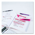 Hi-liter Desk-style Highlighters, Fluorescent Pink Ink, Chisel Tip, Pink/black Barrel, Dozen