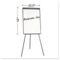 Basic Tripod Melamine Presentation Easel, 22 1/2 X 42, White/black