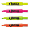 Hi-liter Desk-style Highlighters, Assorted Ink Colors, Chisel Tip, Assorted Barrel Colors, 4/set